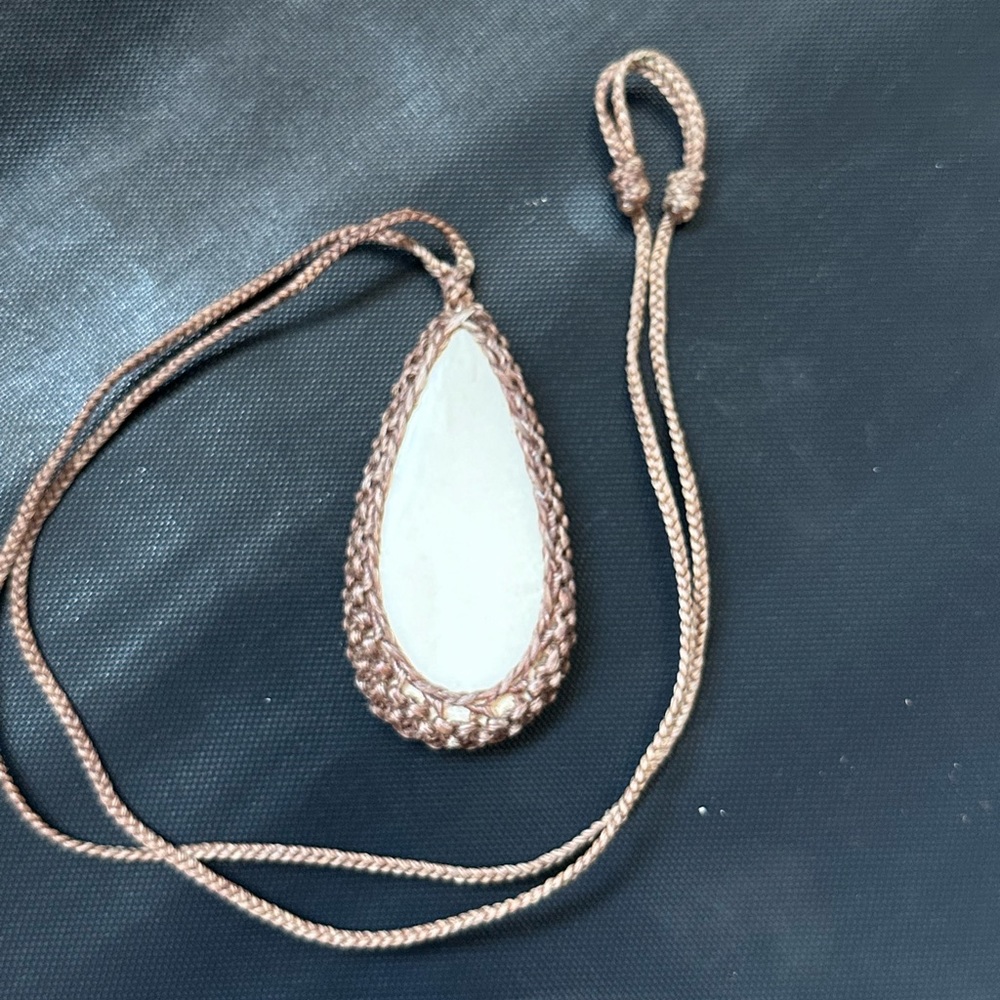 Tears of an Elephant Antique beautiful braided Ivory Pendant  NOT FOR SALE